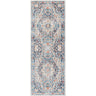 Huntington Beach Vintage Runner Outdoor Oriental Blue, Navy & Denim Rug - Design HTB2322 - Runner 80x220 cm (2'7'' x 7'3'')