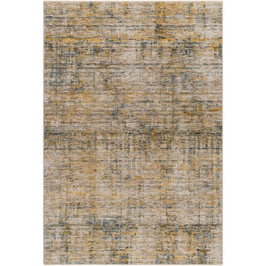 Naila Abstract Modern Beige & Beige Blue Yellow Rug - Large Plus 152x225 cm (5' x 7'5'')