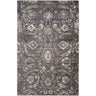 Indigo Traditional Vintage Oriental Black, Charcoal & Mustard Rug - Design IGO2317 - Medium Plus 130x170 cm (4'3'' x 5'7'')