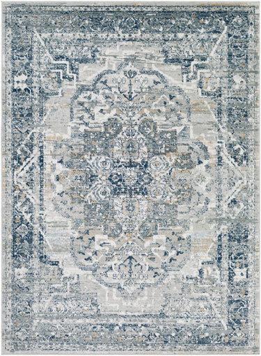 Jolie Traditional Vintage Oriental Blue, Grey & Beige Rug - Medium 120x170 cm (3'11'' x 5'7'')