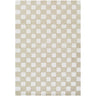 Klopp Modern Wool Checkered Beige & Ivory Rug - Large Plus 153x219 cm (5' x 7'2'')