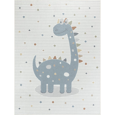 Lillian Kids Washable Beige, Light Grey & Blue Rug - Medium 120x170 cm (3'11'' x 5'7'')
