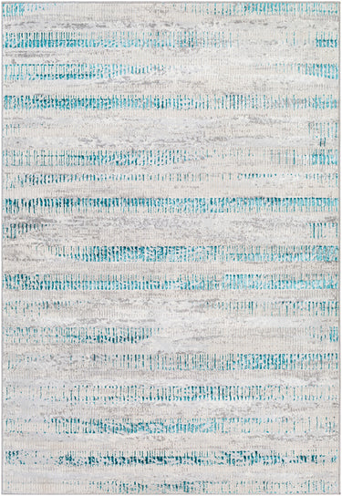 Lustro Modern Skandi Blue, Light Beige & Ivory Rug - Design LSR2310 - Medium 120x170 cm (3'11'' x 5'7'')