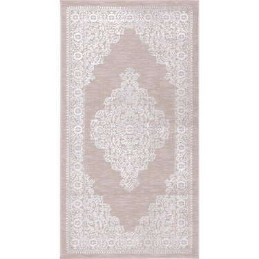 Lustro Vintage Oriental Beige, Tan & Off-White Rug - Small 80x150 cm (2'7'' x 4'11'')