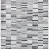 Monte Carlo Modern Graphic Skandi Black, White & Medium Gray Rug - Design MNC2364 - Medium 120x170 cm (3'11'' x 5'7'')