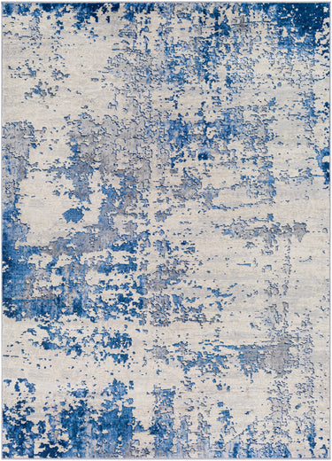 Monaco Abstract Marble Modern Blue, LightBlue & LightGray Rug - Medium Plus 130x180 cm (4'3'' x 5'11'')