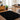 Moda Shaggy Solid Color Black Rug