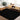 Moda Shaggy Solid Color Black Rug