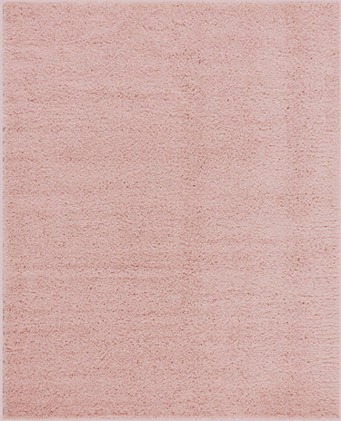 Moda Shaggy Solid Color Pink Rug - Medium Plus 120x180 cm (3'11'' x 5'11'')