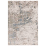 Opal OP01 Blue Soft High-Low Abstract Rug - overhead view