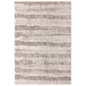 Opal OP06 Natural Beige Soft High-Low Abstract Rug - overhead view