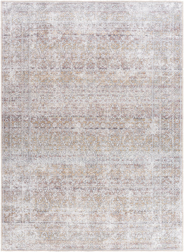 Rainier Our Pnw Home Vintage Traditional Oriental Brown, LightBrown & Cream Rug - Large Plus 160x220 cm (5'3'' x 7'3'')