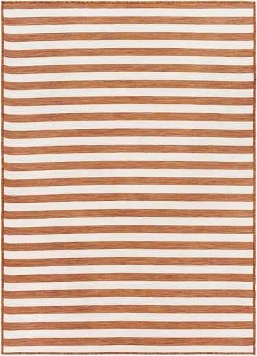 Pasadena Outdoor Cottage Orange, Rust & Ivory Rug - Large Plus 160x220 cm (5'3'' x 7'3'')