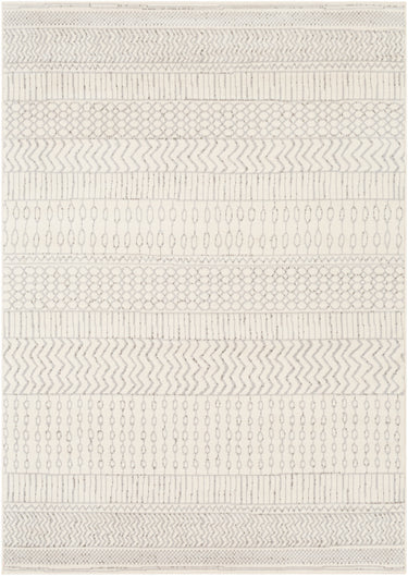 Pisa Geometric Skandi Grey, Charcoal & Off-White Rug - Design PSS2301 - Large Plus 150x213 cm (4'11'' x 7')