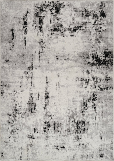 Pisa Abstract Modern Grey, Black & Charcoal Rug - Medium Plus 130x170 cm (4'3'' x 5'7'')