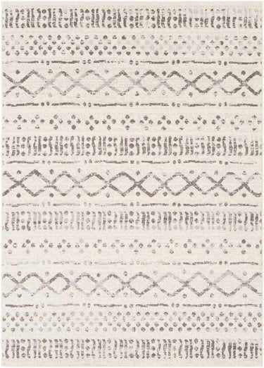 Pisa Global Skandi Grey, Charcoal & Off-White Rug - Large Plus 150x213 cm (4'11'' x 7')