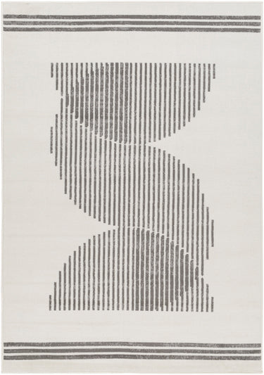 Pisa Modern Skandi Grey & Off-White Rug - Large Plus 150x213 cm (4'11'' x 7')