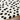 Rodos Modern Soft Plush Pile Shaggy Black, Mustard & White Rug