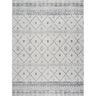 Roma Modern Berber White, Charcoal & Grey Rug - Large Plus 160x215 cm (5'3'' x 7'1'')