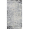 Roma Abstract Marble Modern Black, Charcoal & Grey Rug - Small 80x150 cm (2'7'' x 4'11'')