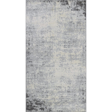 Roma Abstract Marble Modern Black, Charcoal & Grey Rug - Small 80x150 cm (2'7'' x 4'11'')