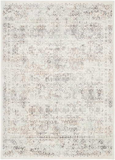 Roma Vintage Traditional Boho Oriental Grey, Cream & Charcoal Rug - Large Plus 160x215 cm (5'3'' x 7'1'')