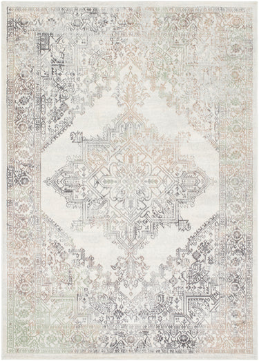 Roma Vintage Traditional Boho Oriental Brown, Cream & Light Gray Rug - Large Plus 160x215 cm (5'3'' x 7'1'')