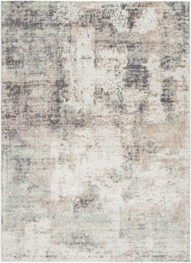 Roma Abstract Marble Modern Brown, Light Gray & Medium Green Rug - Large Plus 160x215 cm (5'3'' x 7'1'')