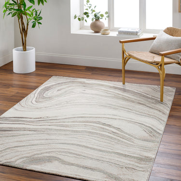 Roma Modern Skandi Grey, Cream & Light Brown Rug