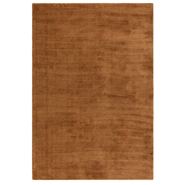 Rowan Terracotta Hand-Woven Recycled Polyester Plain Rug - Medium 120 x 170 cm (4'x5'6")
