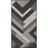 Ravello Outdoor Modern Black, Charcoal & Ivory Rug - Design RVL2320 - Small 80x150 cm (2'7'' x 4'11'')