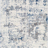 Sunderland Abstract Marble Modern Blue, Charcoal & Gray Rug - Large Plus 160x220 cm (5'3'' x 7'3'')
