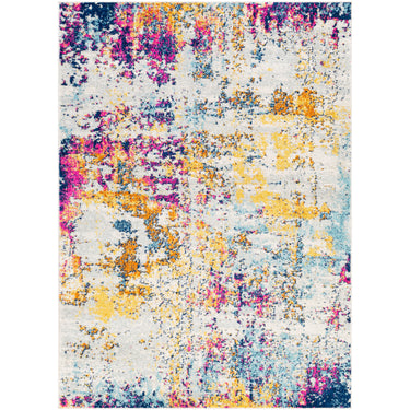 Sunderland Abstract Marble Modern Grey, Charcoal & Off-White Rug - Large Plus 160x220 cm (5'3'' x 7'3'')