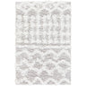 Urban Shaggy Geo Geometric Grey & White Rug - X-Small 60x90 cm (1'11'' x 2'11'')