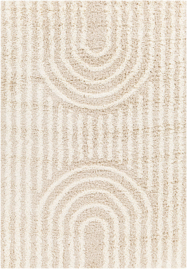 Urban Shaggy Modern Beige, Ivory & Cream Rug - Design USG2315 - Medium Plus 130x170 cm (4'3'' x 5'7'')