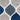 Urban Shaggy Modern Grey, Charcoal & Navy Rug