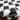Urban Shaggy Check Modern Black & White Rug