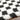 Urban Shaggy Check Modern Black & White Rug
