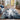 Wanderlust Abstract Marble Modern Blue, Sky Blue & Ink Blue Rug