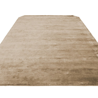 Gleam Luxury Contemporary Modern Shiny Plain Hand Woven Viscose Beige Natural Rug