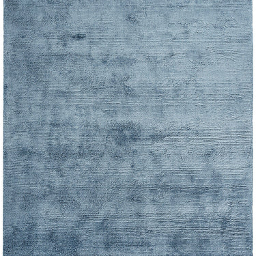 Onslow Shaggy Rug Silky Hand Woven Plain Modern Plain Blue Rug