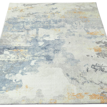 Consept Looms Lux LUX10 Machine Grey Yellow Washable Non-Slip Abstract Geometric Rug