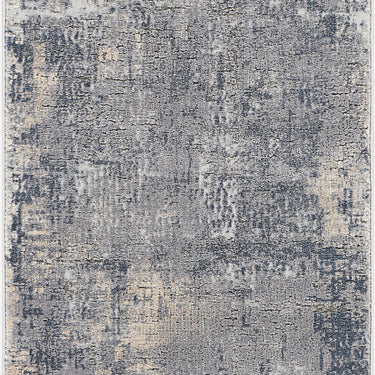 Nourison Rustic Textures RUS06 Grey Beige Jute Polypropylene Abstract Textured Hallway Runner Rug