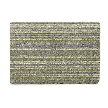 My Candy Spice Green Washable Cotton Striped Rug - Small 50 x 75 cm (2'x2'5")