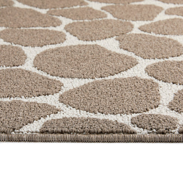 My Sculptured Patterened Pebble Mink Washable Non-Slip Polypropylene Rug