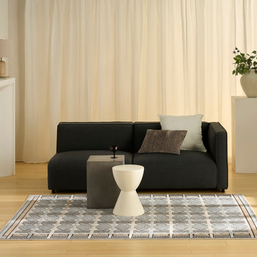 Nourison Nordic NRC06 Scandinavian Design Ivory Multi Abstract Geometric Textured Rug