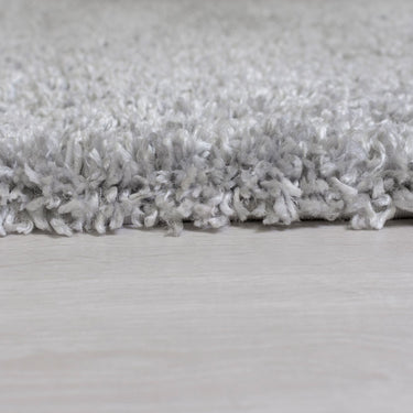 Brilliance Sparks Grey Polypropylene Shaggy Plain Rug 80x150 cm