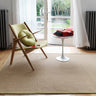 Sisal Jute Plain Non-Slip Linen Natural with Sage Green Border Rug & Runner - Medium 120x180 cm (4'x6')