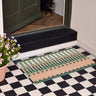 My Printed Coir Pastel Broken Stripe Striped Doormat 45x75 cm
