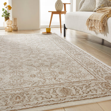 Consept Looms Olivia OLI104 Grey Khaki Traditional Bordered Modern Rug